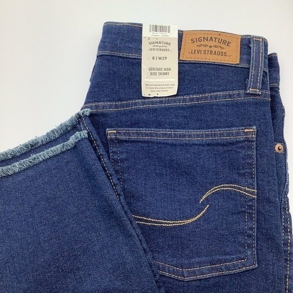 Signature Levi Strauss‎ Premium Heritage High Rise Skinny Womens Jeans Sz 29 - Picture 1 of 5